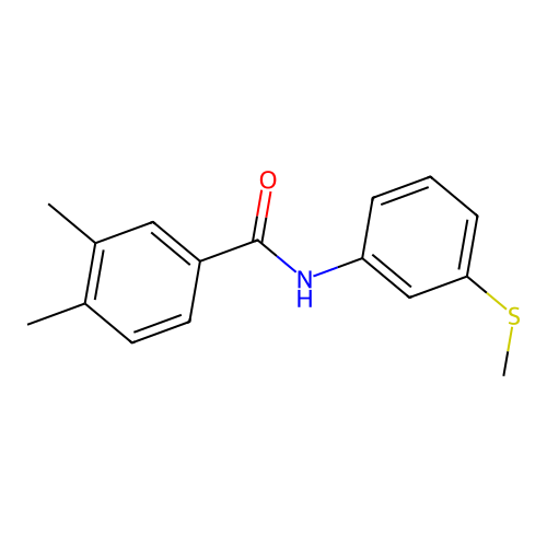 3,4-dimethyl-N-(3-methylsulfanylphenyl)benzamide structure