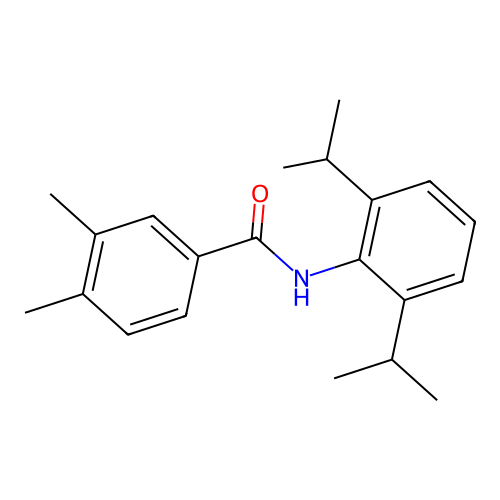 N-(2,6-diisopropylphenyl)-3,4-dimethylbenzamide structure