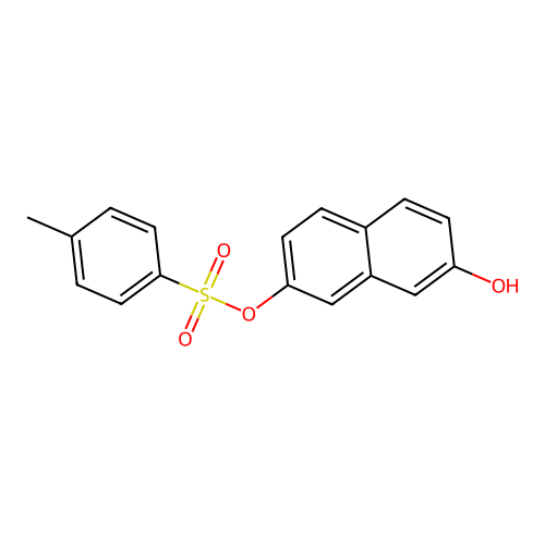 7-Hydroxy-2-naphthyl 4-methylbenzenesulfonate structure