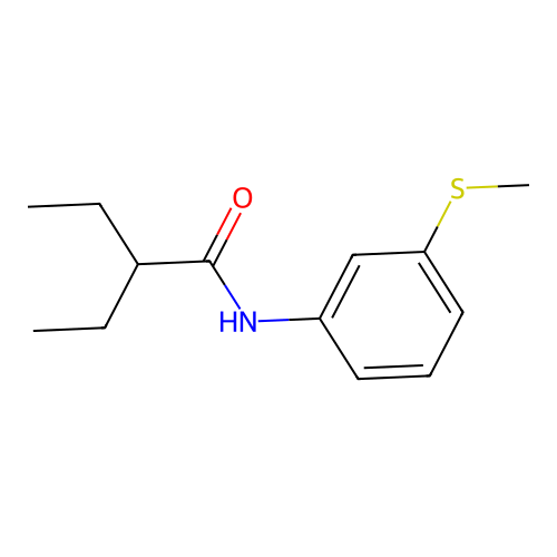 2-ethyl-N-[3-(methylsulfanyl)phenyl]butanamide structure