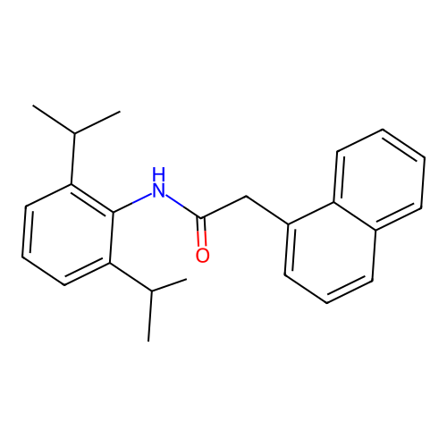 N-(2,6-diisopropylphenyl)-2-(1-naphthyl)acetamide structure