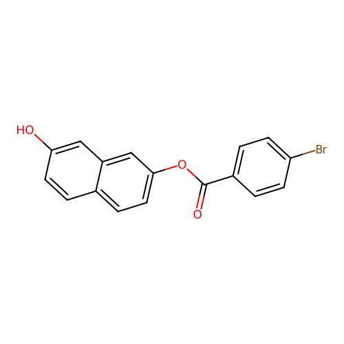 7-Hydroxy-2-naphthyl 4-bromobenzoate structure