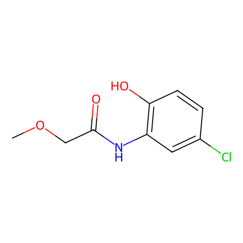 N-(5-chloro-2-hydroxyphenyl)-2-methoxyacetamide structure
