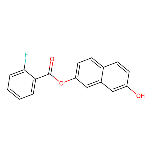 7-Hydroxy-2-naphthyl 2-fluorobenzoate structure