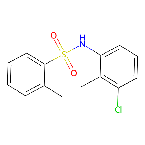 N-(3-chloro-2-methylphenyl)-2-methylbenzenesulfonamide structure