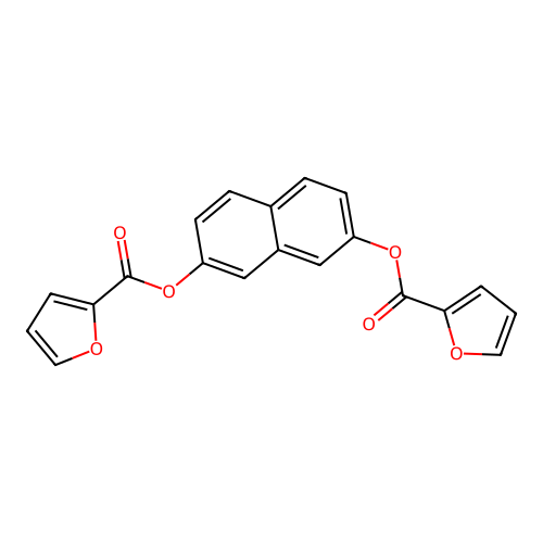 7-(2-Furoyloxy)-2-naphthyl 2-furoate structure