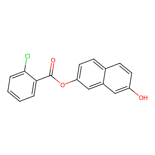 7-Hydroxy-2-naphthyl 2-chlorobenzoate structure