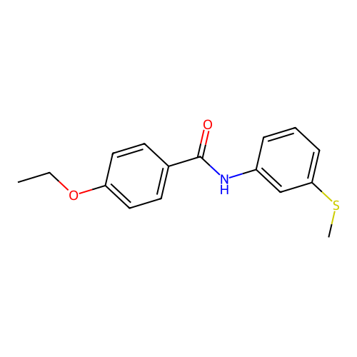 4-ethoxy-N-[3-(methylsulfanyl)phenyl]benzamide structure