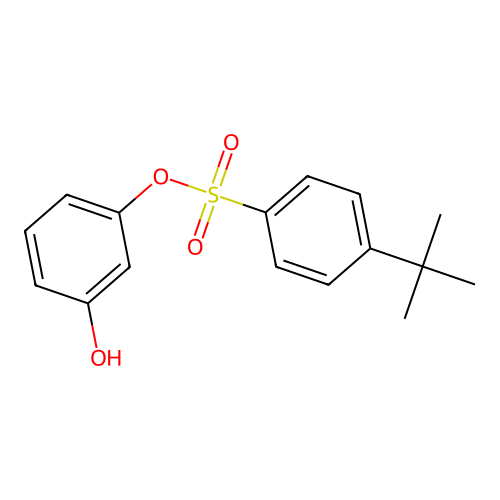 3-Hydroxyphenyl 4-tert-butylbenzenesulfonate structure