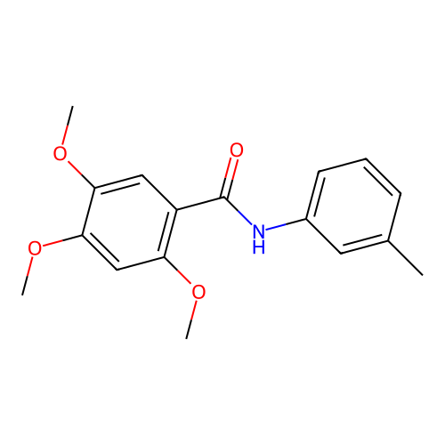 2,4,5-trimethoxy-N-(3-methylphenyl)benzamide structure