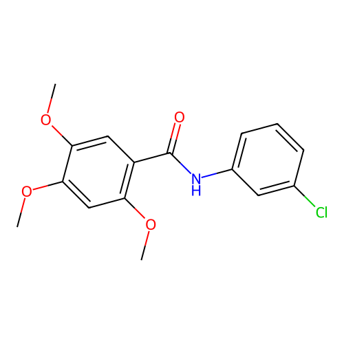 N-(3-chlorophenyl)-2,4,5-trimethoxybenzamide structure
