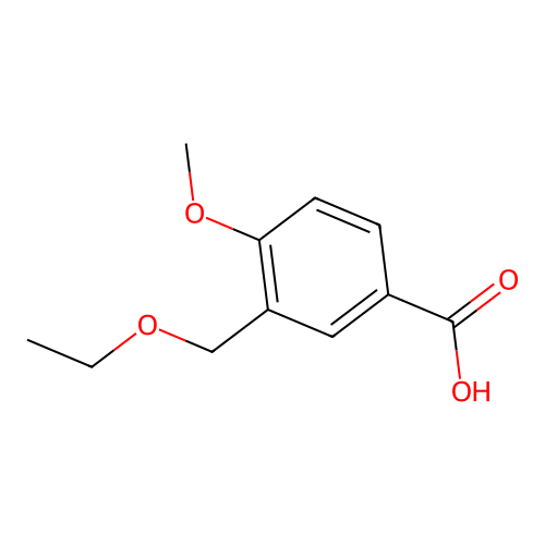 3-(Ethoxymethyl)-4-methoxybenzoic acid structure