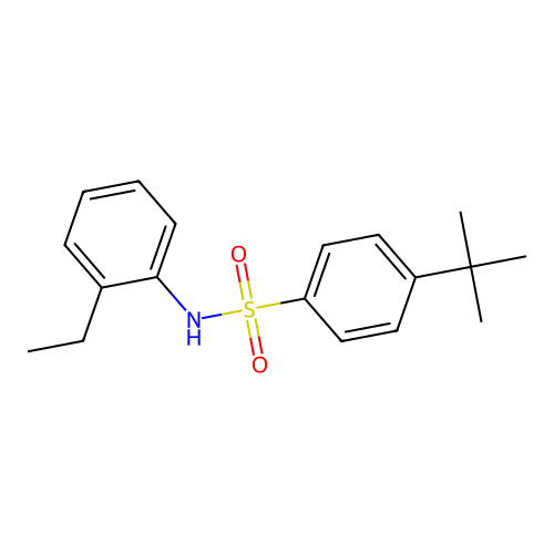 4-tert-butyl-N-(2-ethylphenyl)benzenesulfonamide structure