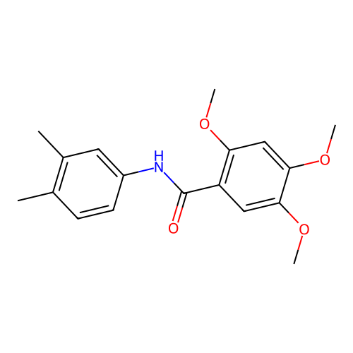 N-(3,4-dimethylphenyl)-2,4,5-trimethoxybenzamide structure