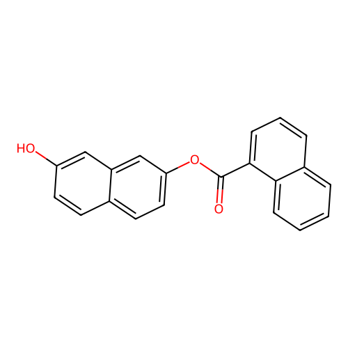 7-Hydroxy-2-naphthyl 1-naphthoate structure