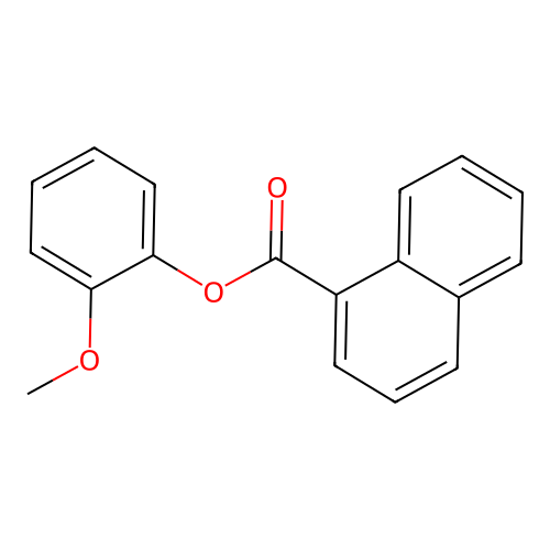 2-Methoxyphenyl 1-naphthoate structure