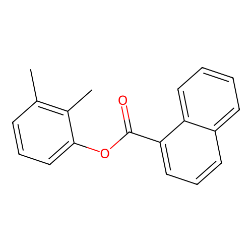 2,3-Dimethylphenyl 1-naphthoate structure