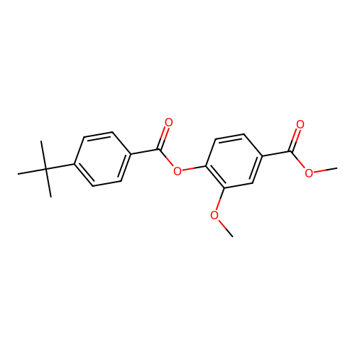 Methyl 4-[(4-tert-butylbenzoyl)oxy]-3-methoxybenzoate structure