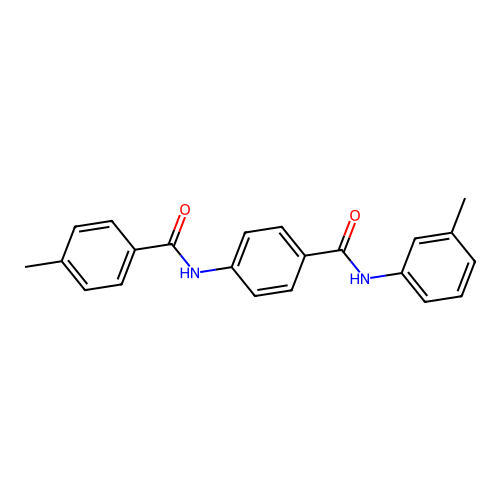 4-methyl-N-[4-(3-toluidinocarbonyl)phenyl]benzamide structure