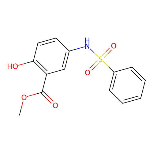 Methyl 5-(benzenesulfonamido)-2-hydroxybenzoate structure