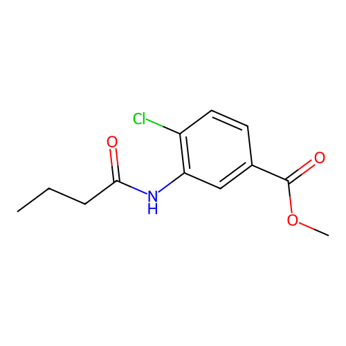 Methyl 3-(butyrylamino)-4-chlorobenzoate structure