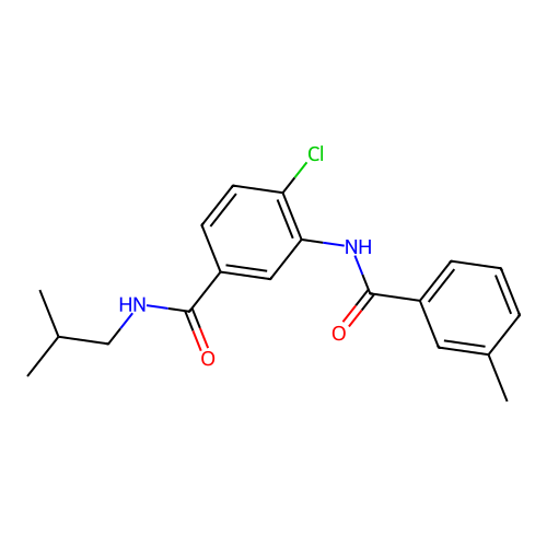 4-chloro-N-isobutyl-3-[(3-methylbenzoyl)amino]benzamide structure