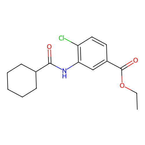 Ethyl 4-chloro-3-[(cyclohexylcarbonyl)amino]benzoate structure