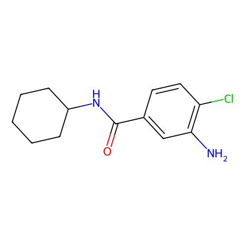 3-amino-4-chloro-N-cyclohexylbenzamide structure