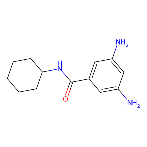 3,5-diamino-N-cyclohexylbenzamide structure