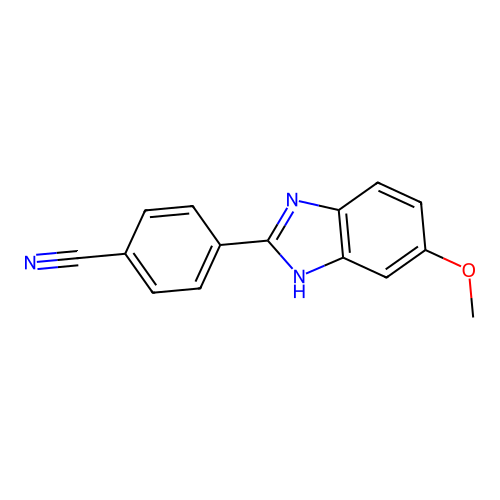 4-(5-Methoxy-1h-benzimidazol-2-yl)benzonitrile structure