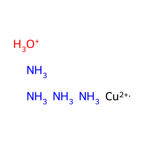 tetraammineaquacopper(II) structure