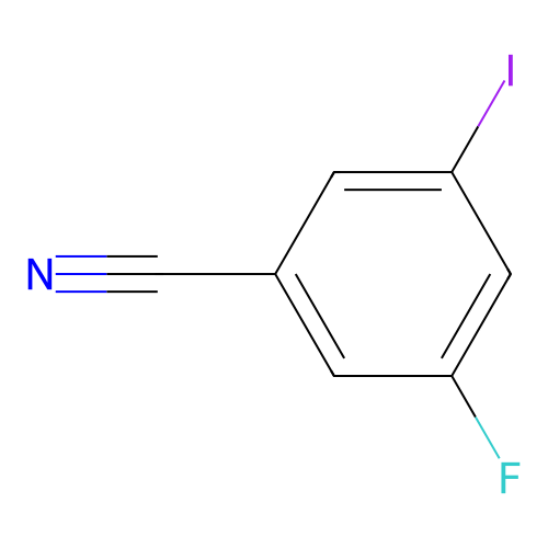 3-Fluoro-5-iodobenzonitrile structure