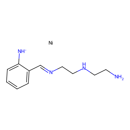 [2-[2-(2-Aminoethylamino)ethyliminomethyl]phenyl]azanide;nickel structure