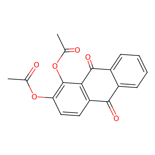 1,2-Diacetoxyanthraquinone structure
