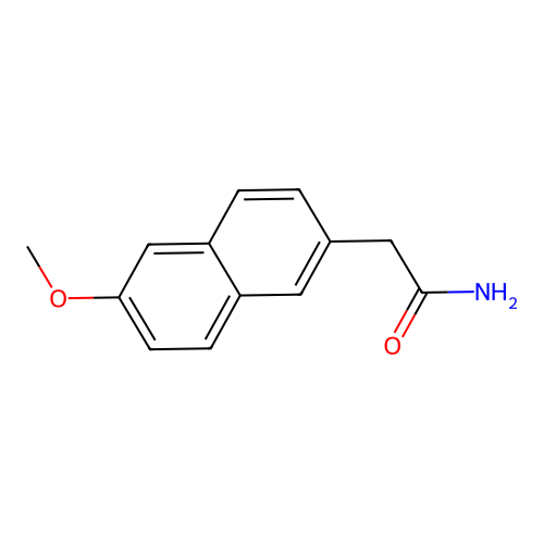 6-methoxy-2-Naphthaleneacetamide structure
