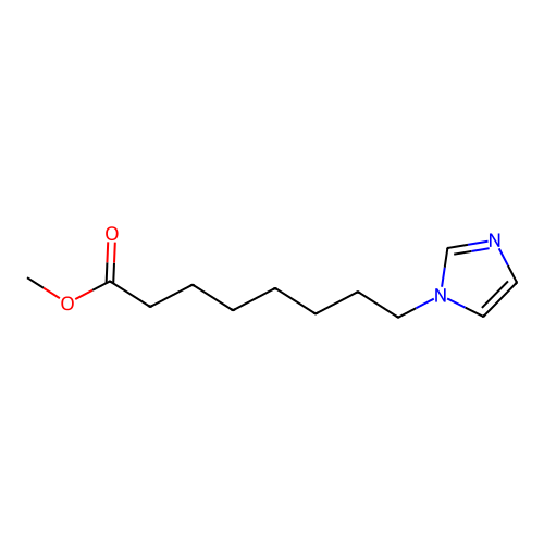 1H-Imidazole-1-octanoic acid, methyl ester structure
