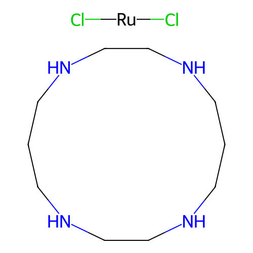 Dichlororuthenium;1,4,8,11-tetrazacyclotetradecane structure