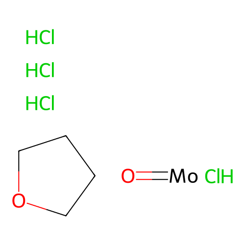 Oxolane;oxomolybdenum;tetrahydrochloride structure
