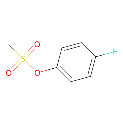 4-Fluorophenyl methanesulfonate structure
