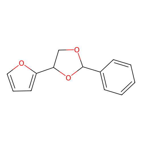 1,3-Dioxolane, 4-(2-furanyl)-2-phenyl- structure