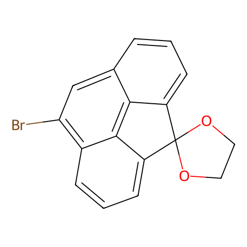 Spiro[4H-cyclopenta[def]phenanthrene-4,2'-[1,3]dioxolane], 8-bromo- structure