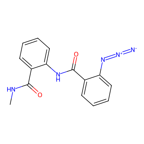 2-[(2-azidobenzoyl)amino]-N-methylbenzamide structure