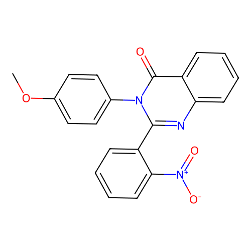 3-(4-methoxyphenyl)-2-(2-nitrophenyl)quinazolin-4(3H)-one structure