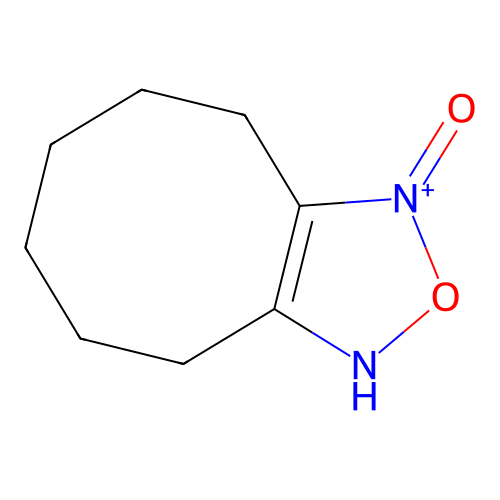 4,5,6,7,8,9-hexahydro-1H-cycloocta[c][1,2,5]oxadiazol-3-ium 3-oxide structure