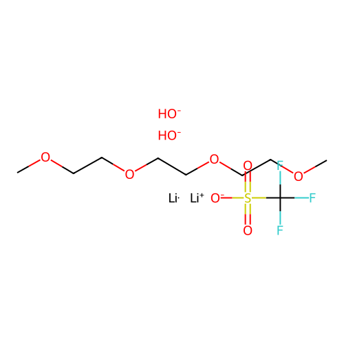 Chemical Compound (C9H20F3Li2O9S-2) structure