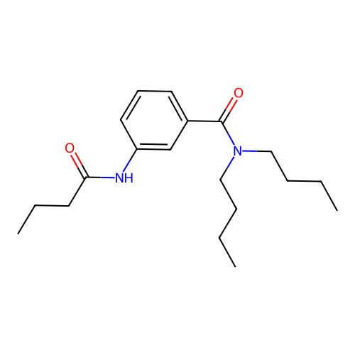 3-(butanoylamino)-N,N-dibutylbenzamide structure