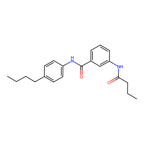 3-(butanoylamino)-N-(4-butylphenyl)benzamide structure