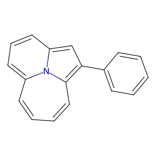 1-Phenylazepino[2,1,7-cd]indolizine structure