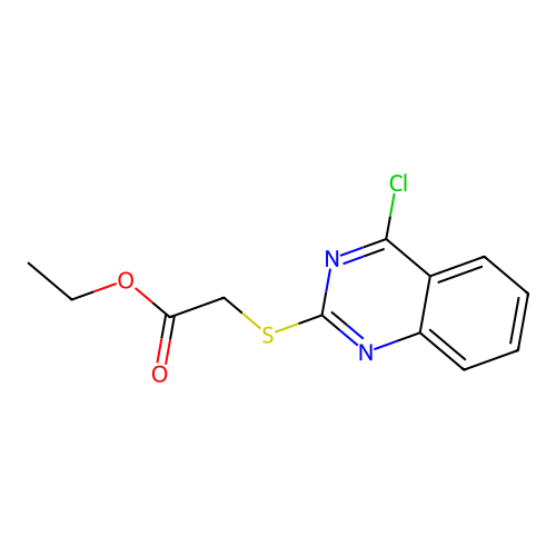 Ethyl [(4-chloro-2-quinazolinyl)sulfanyl]acetate structure