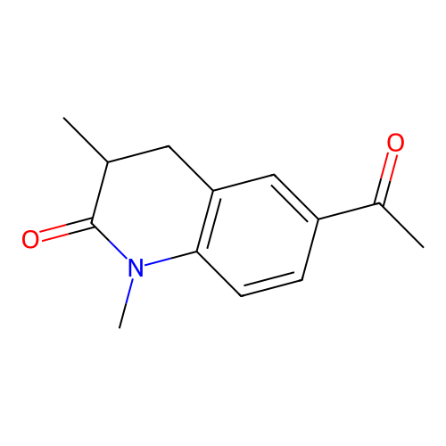 6-acetyl-1,3-dimethyl-3,4-dihydro-2(1H)-quinolinone structure